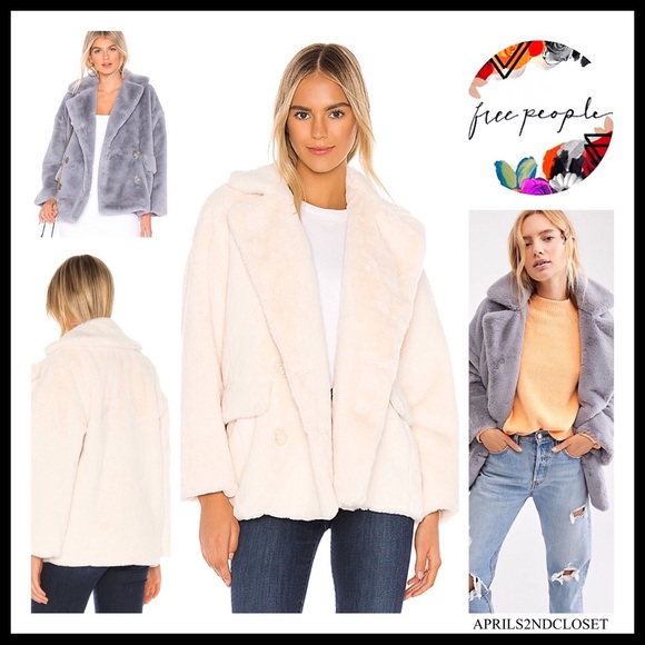 FREE PEOPLE JACKET TEDDY COAT FAUX FUR JACKET A2C - Picture 12 of 16